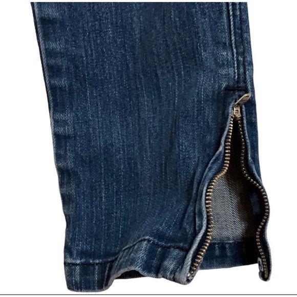 Ksubi Jeans Skinny Leg Blue Denim Womens Designer Zip Leg US Size 27 - Picture 2 of 7